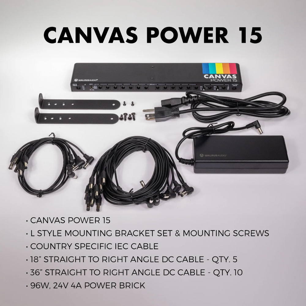 WALRUS AUDIO ウォルラスオーディオ WAL-CANV/PWR15 Canvas Power 15 パワーサプライ 専用電源アダプター付属 セット画像