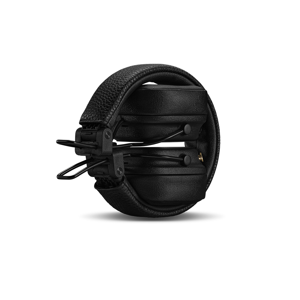 MARSHALL マーシャル Major V Black Bluetooth 5.3 ワイヤレスヘッドホン 折りたたみ時
