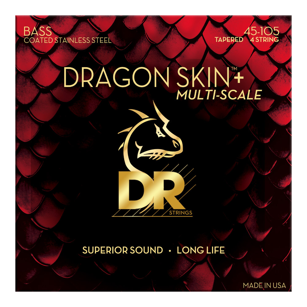 DR DRAGON SKIN+ Stainless for Bass DBSM-45 マルチスケール 45-105 極薄コーディング エレキベース弦
