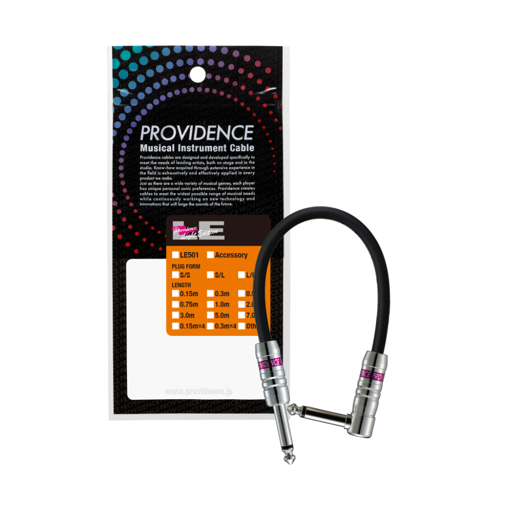 Providence プロビデンス LE501 0.3m SL BK EF パッチケーブル ブラック