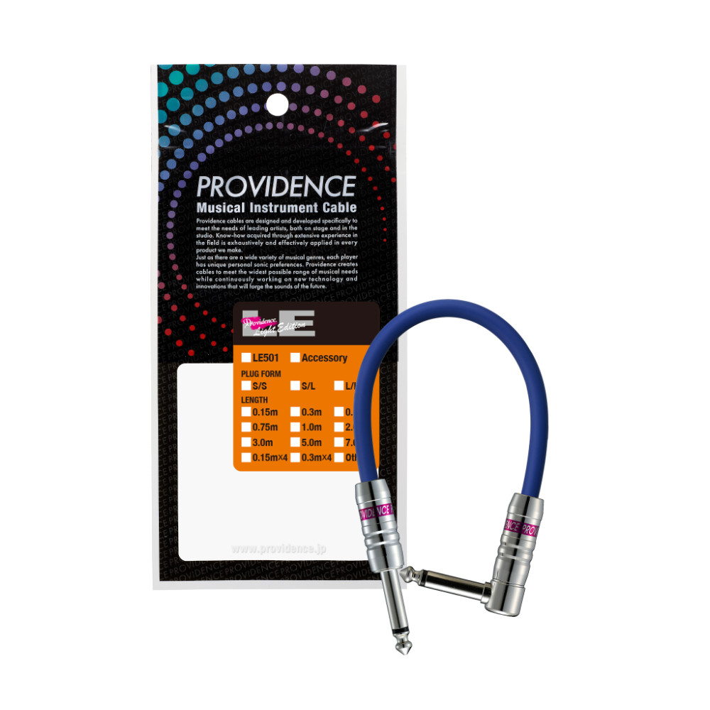 Providence プロビデンス LE501 0.75m SL BL EF パッチケーブル ブルー