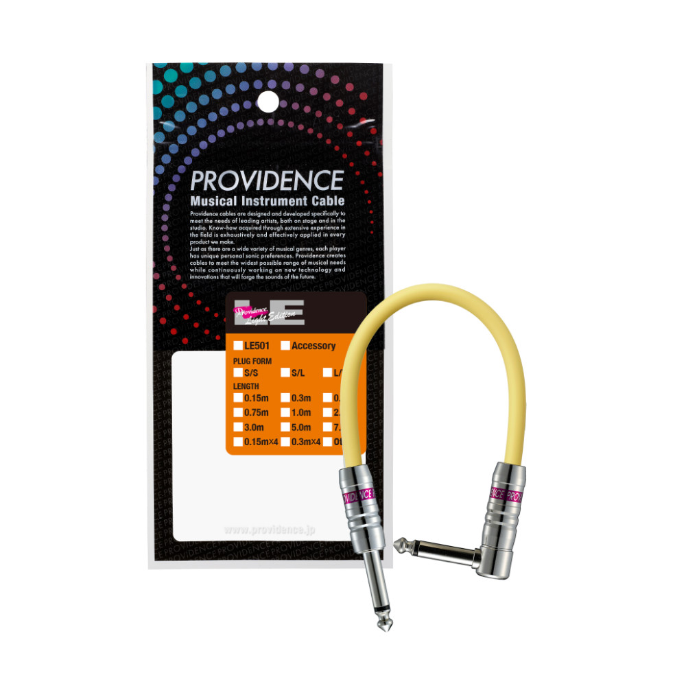 Providence プロビデンス LE501 0.3m SL YL EF パッチケーブル イエロー