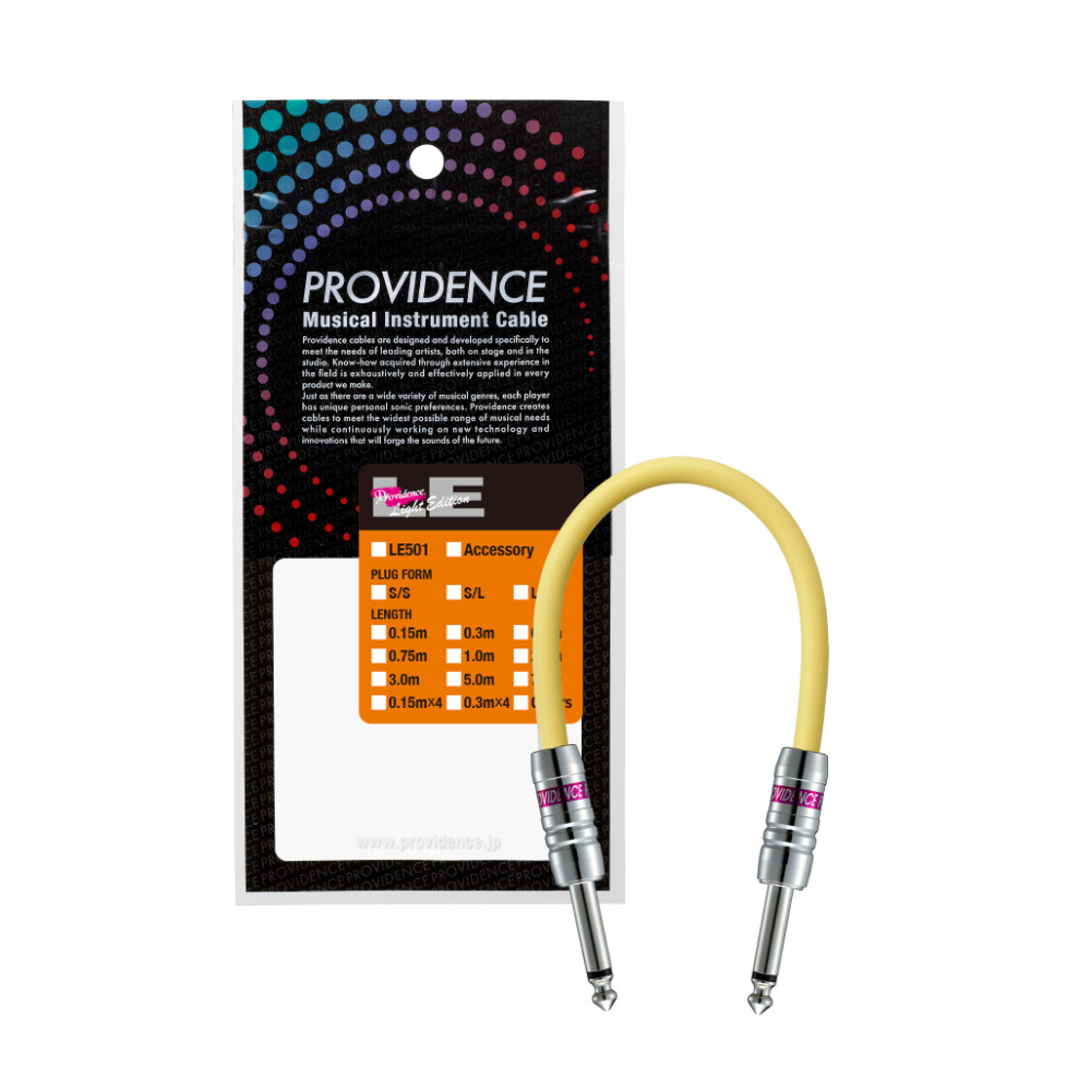 Providence プロビデンス LE501 0.75m SS YL EF パッチケーブル イエロー