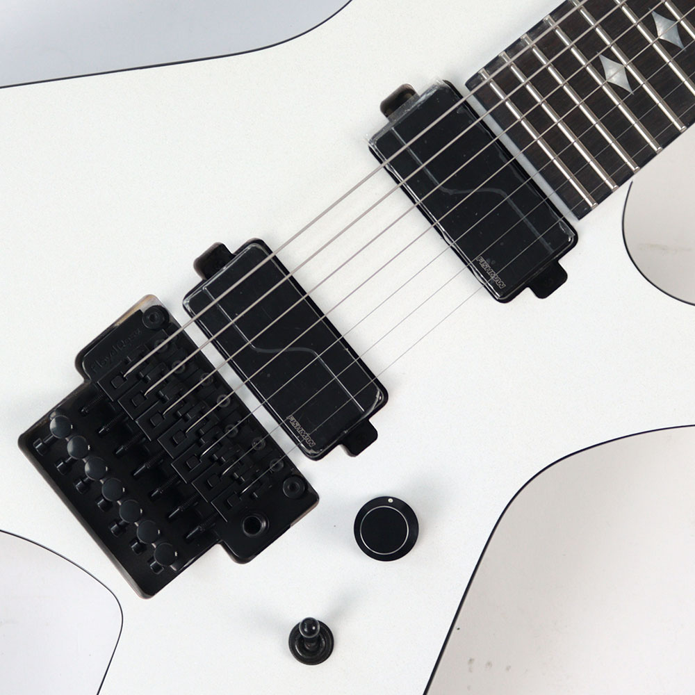 B.C.Rich WARLOCK LEGACY 7 with Floyd Rose Gloss White（White Pearl） 7弦エレキギター アウトレット Floyd Rose tremoloユニット搭載。ピックアップにはFishmanを採用