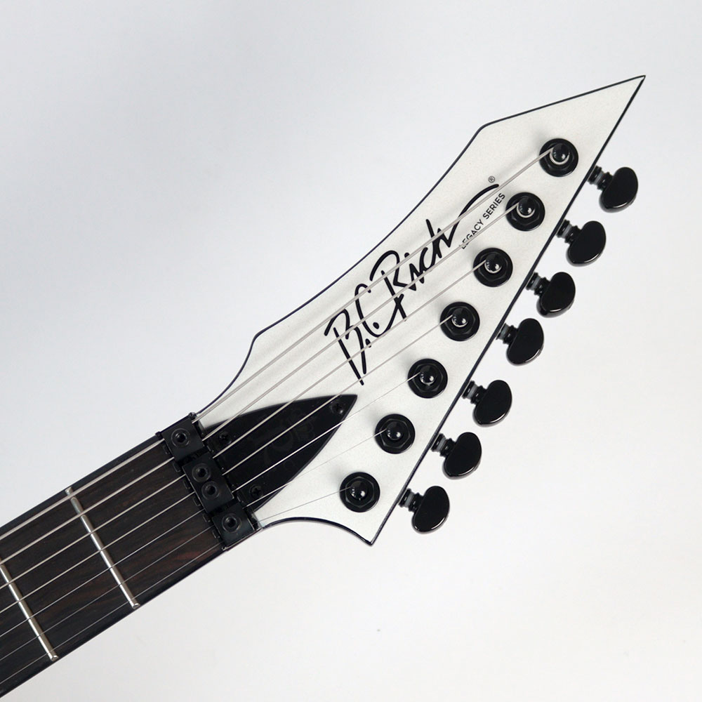 B.C.Rich WARLOCK LEGACY 7 with Floyd Rose Gloss White（White Pearl） 7弦エレキギター アウトレット ヘッド