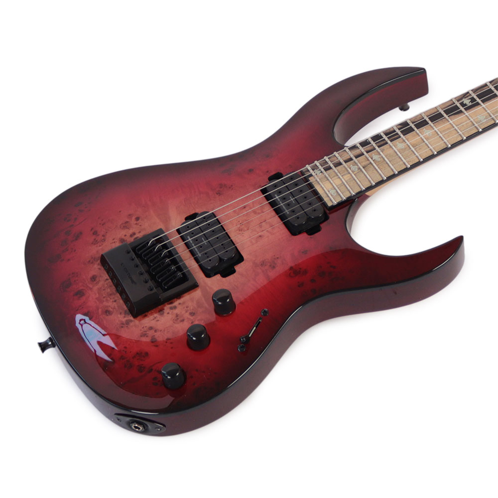 【訳あり】 B.C.Rich SHREDZILLA PROPHECY ARCHTOP WITH EVERTUNE LAVA Burst White Line Inlays エレキギター アウトレット ボディ