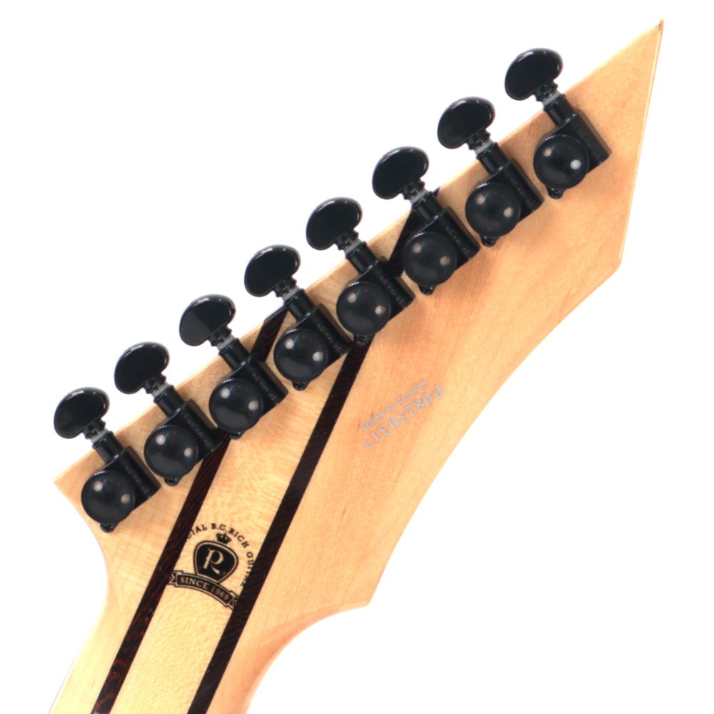 【訳あり】アウトレット B.C.Rich SHREDZILLA 8 PROPHECY ARCHTOP WITH EVERTUNE English Walnut 8弦エレキギター ヘッド裏