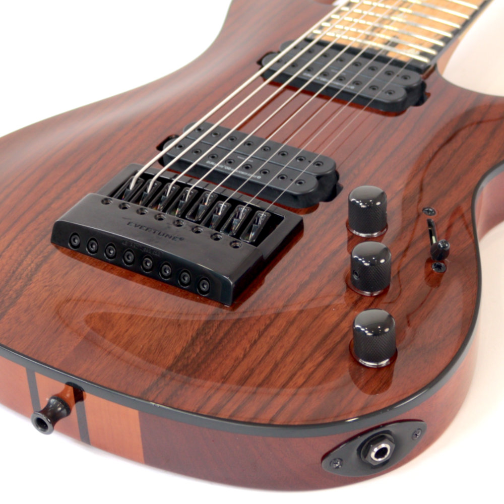 【訳あり】アウトレット B.C.Rich SHREDZILLA 8 PROPHECY ARCHTOP WITH EVERTUNE English Walnut 8弦エレキギター ブリッジ、ピックアップ、コントロール