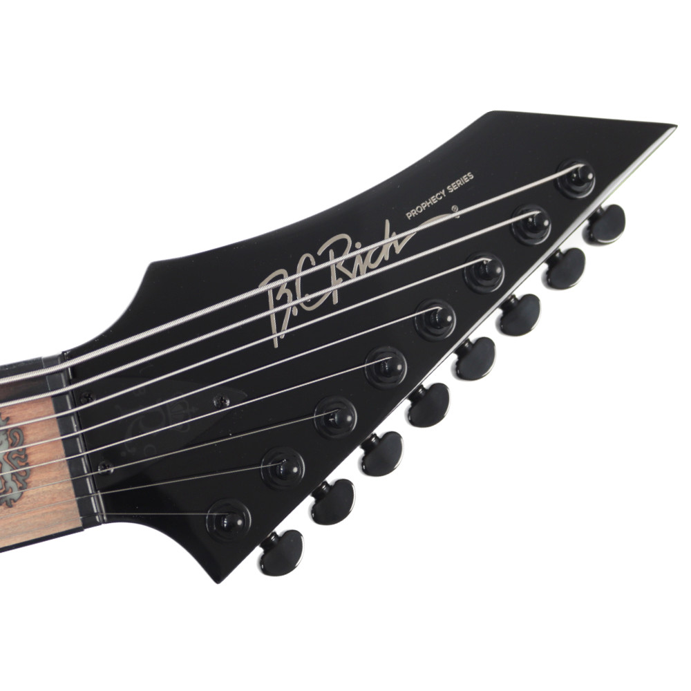 【訳あり】B.C.Rich SHREDZILLA 8 PROPHECY ARCHTOP WITH EVERTUNE Gloss Black 8弦エレキギター アウトレット ヘッド画像