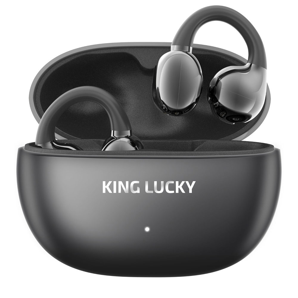 KING LUCKY キングラッキー i239 ブラック オープンイヤー 完全ワイヤレスイヤホン