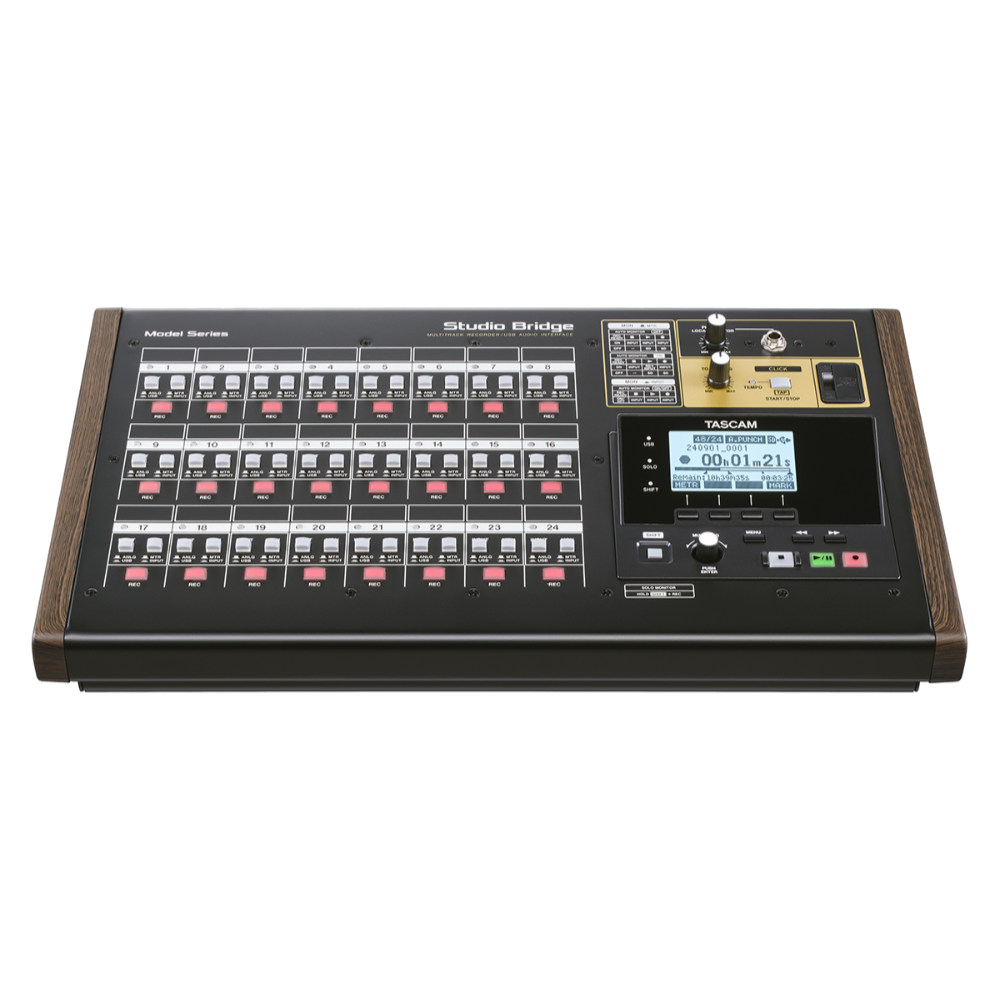 TASCAM タスカム Studio Bridge 24入出力オーディオインターフェース＆マルチトラックレコーダー フロント画像
