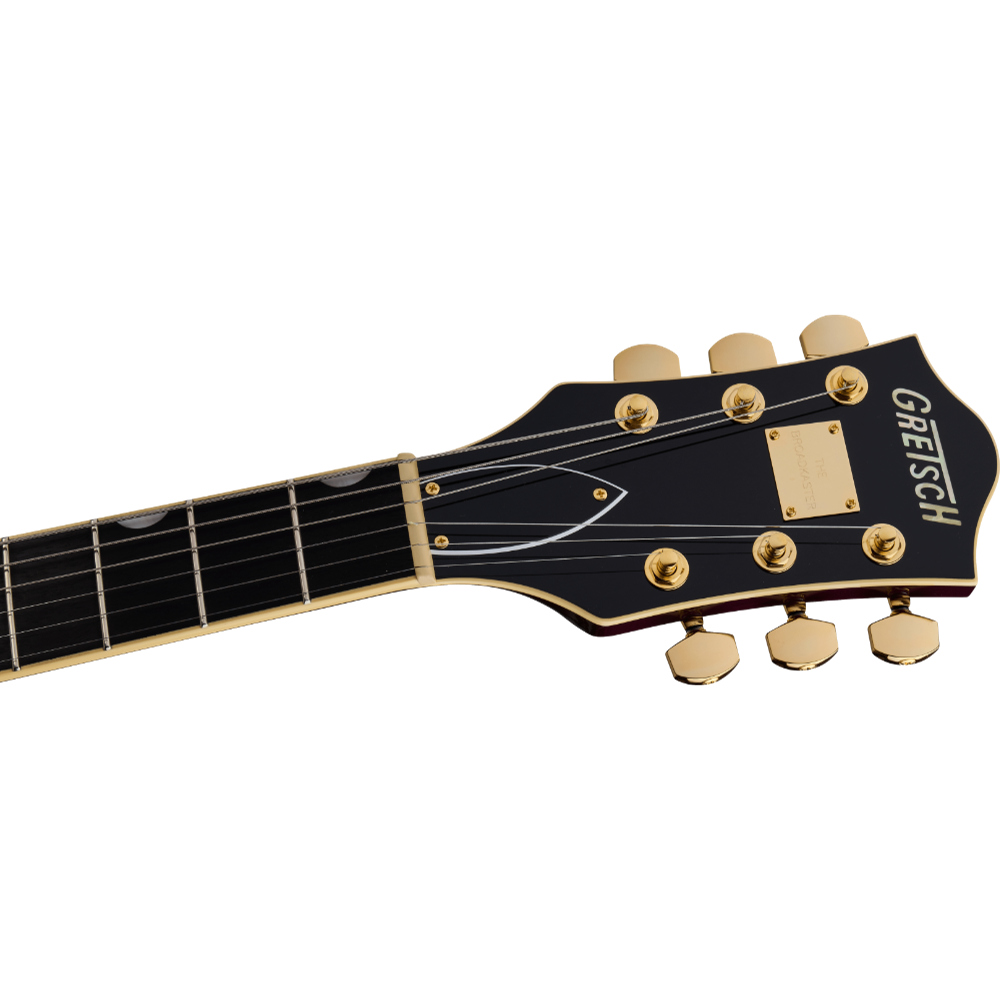 GRETSCH グレッチ Broadkaster Jr. LX Center Block with String-Thru Bigsby and Gold Hardware Ebony Fingerboard Blackberry JP エレキギター ヘッド