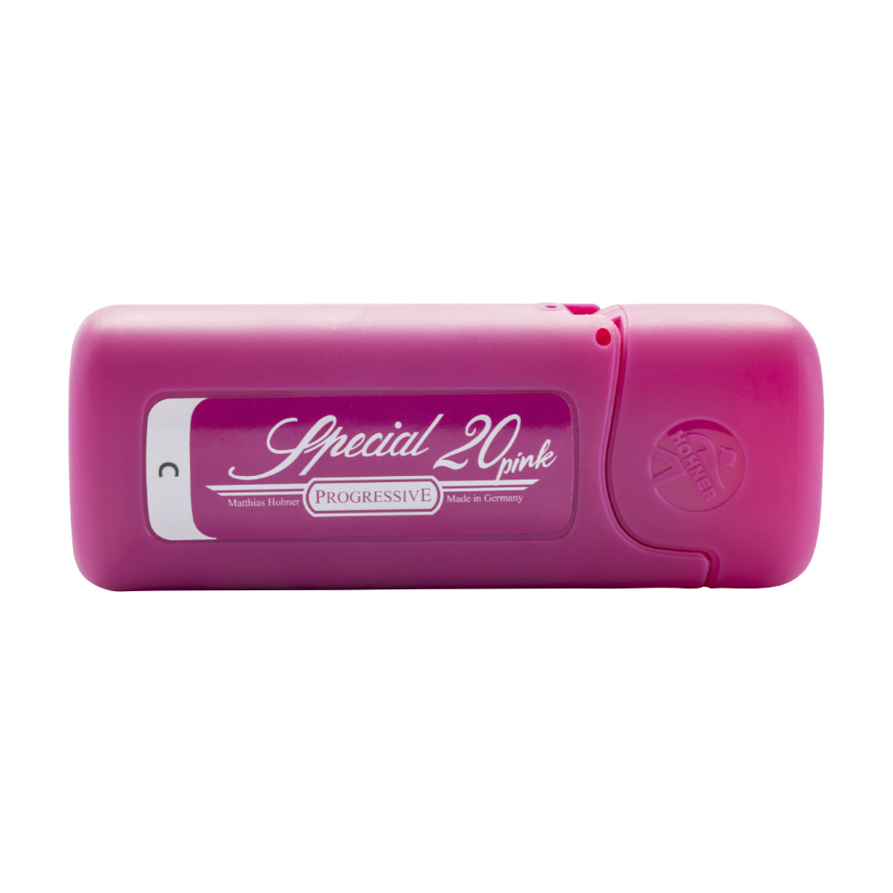 HOHNER ホーナー SPECIAL20 C PINK C調 10穴ハーモニカ ブルースハープ ケース横画像
