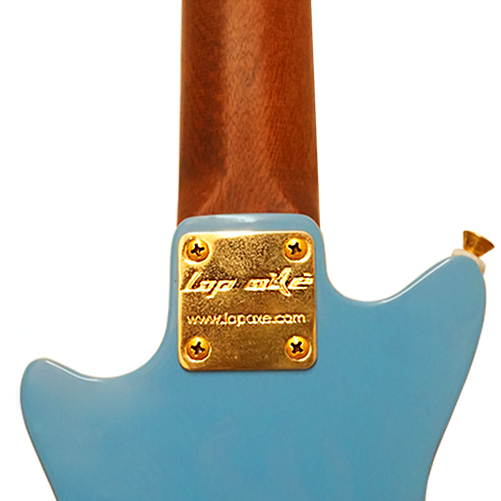 Lap Axe Freebird Pelham Blue Gold Ebony エレキギター トラベルギター ネックジョイントプレート
