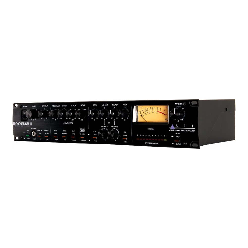 ART エーアールティー Pro Channel III プリアンプ コンプレッサー EQ マルチボイス チャンネルストリップ アングル画像