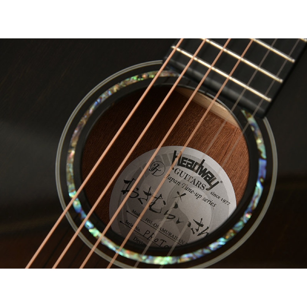 HEADWAY ヘッドウェイ Japan Tune-up Series HM-OSAMURAISAN T-BLK アコースティックギター アコギ ラベル