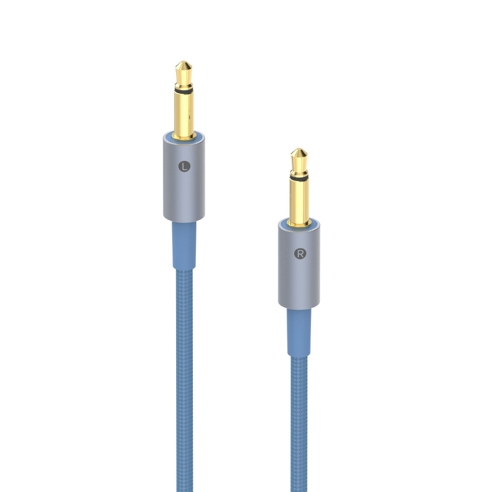 DEKONI AUDIO デコニオーディオ Ensemble Cables Y-Split 3.5mm ブルー CBZ-Y-CL-3.5 モジュラーヘッドフォンケーブル プラグ先端