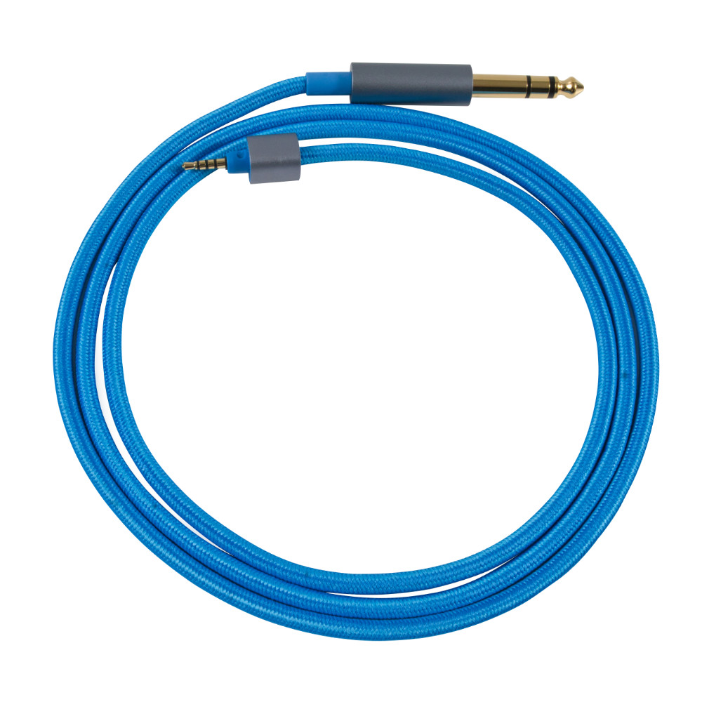 DEKONI AUDIO デコニオーディオ Ensemble Cables HP-Split 6.35mm-52” ブルー CBZ-HP-52-CL-3.5 モジュラーヘッドフォンケーブル