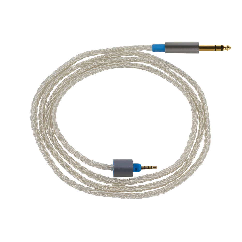 DEKONI AUDIO デコニオーディオ Ensemble Cables HP-Split 6.35mm-52” シルバー CBZ-HP-52-TW-3.5 モジュラーヘッドフォンケーブル