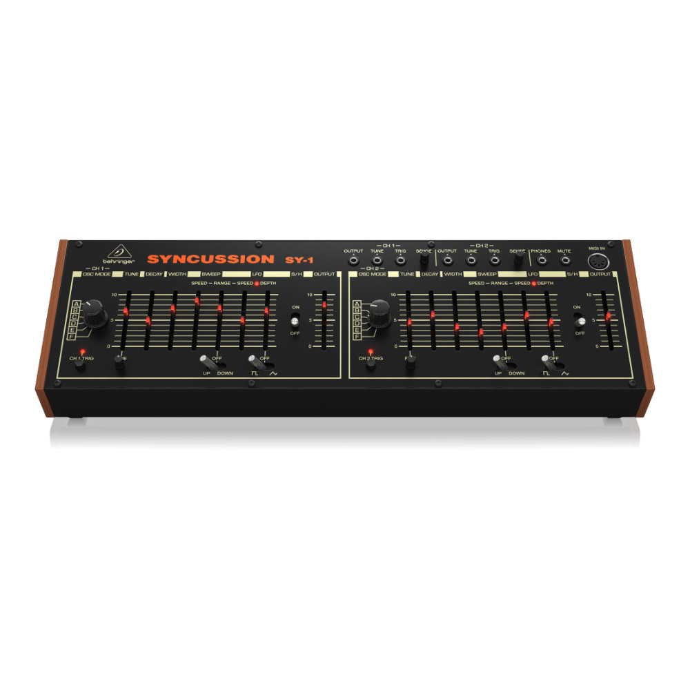 シンセサイザー パーカッションシンセ BEHRINGER SYNCUSSION SY-1 ベリンガー シンカッション 正面