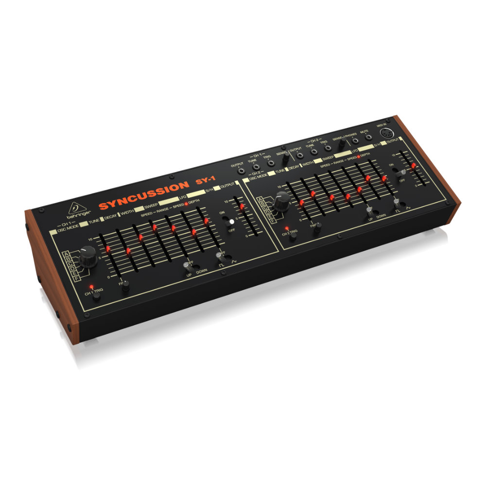 シンセサイザー パーカッションシンセ BEHRINGER SYNCUSSION SY-1 ベリンガー シンカッション 左サイド