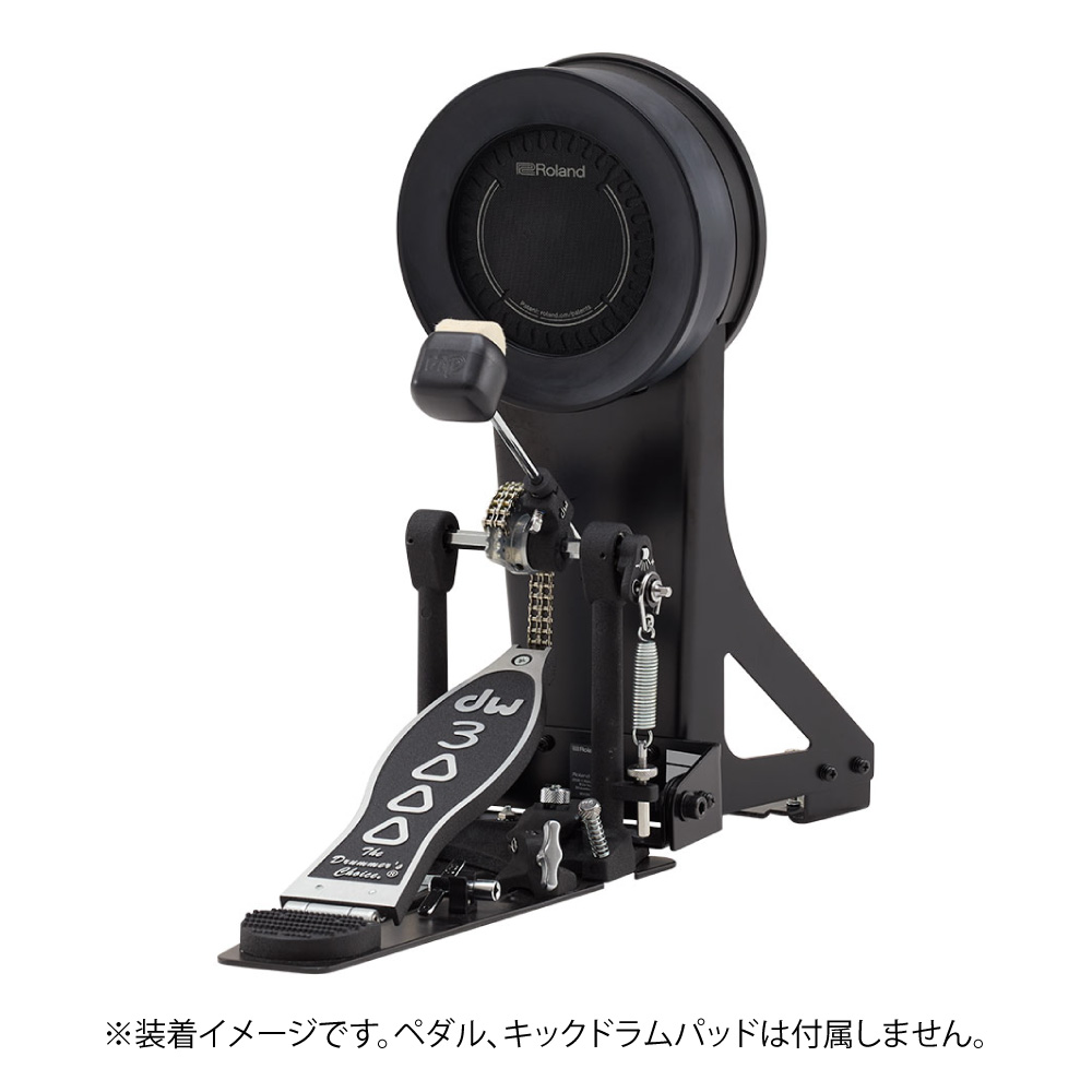 ROLAND KDP-5 Kick Drum Patch ローランド キックドラムパッチ V-Drumsキックドラムパッド用ビーターパッチ 装着イメージ