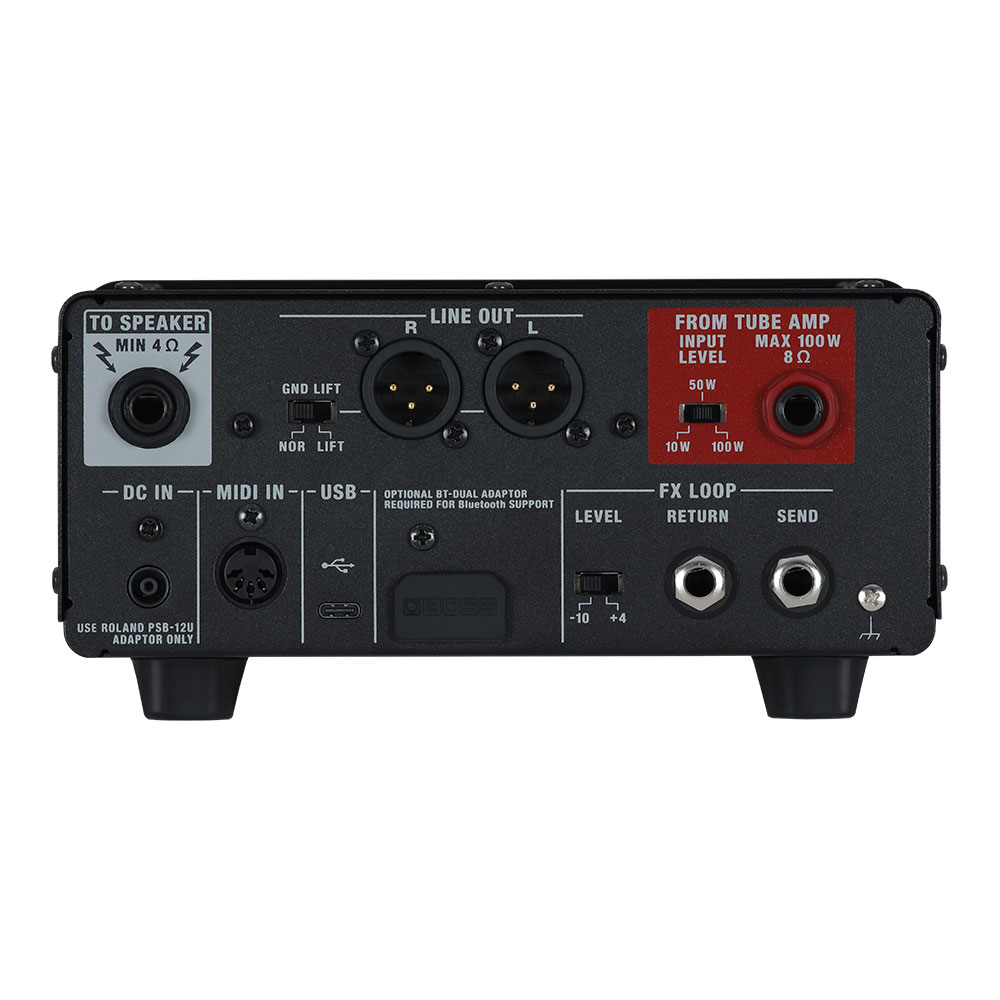 BOSS W-TAE CORE Reactive Load Box ロードボックス WAZA TAE CORE ギターアンプアッテネーター ボス WAZA Tube Amp Expander Core 背面