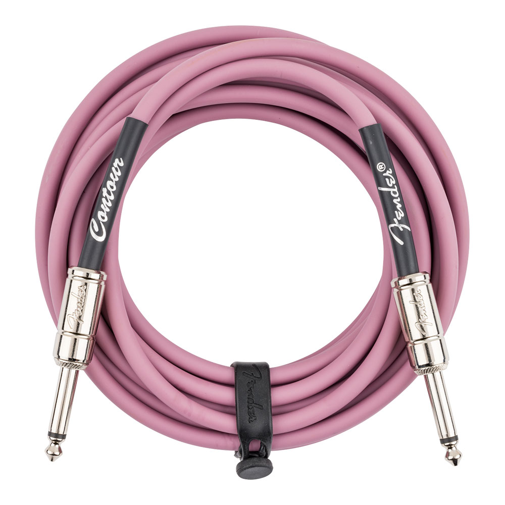 Fender フェンダー Contour 18.6ft(約6m) Cable Burgundy Mist ギターケーブル 全体