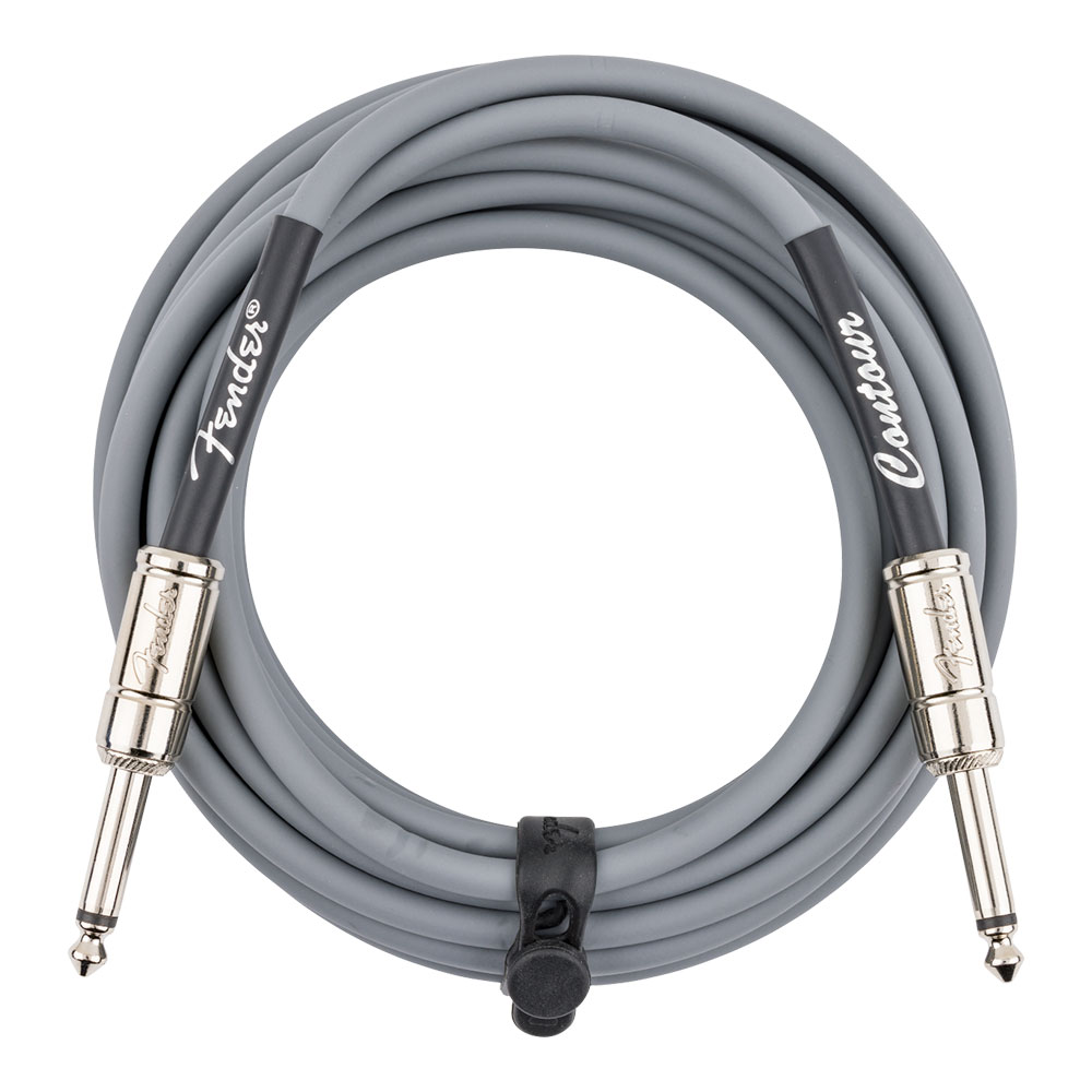 Fender フェンダー Contour 18.6ft（約6m） Cable Inca Silver ギターケーブル 全体