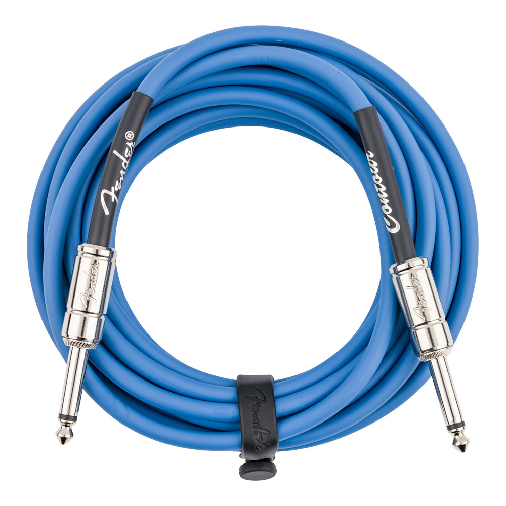 Fender フェンダー Contour 18.6ft（約6m） Cable Lake Placid Blue ギターケーブル 全体