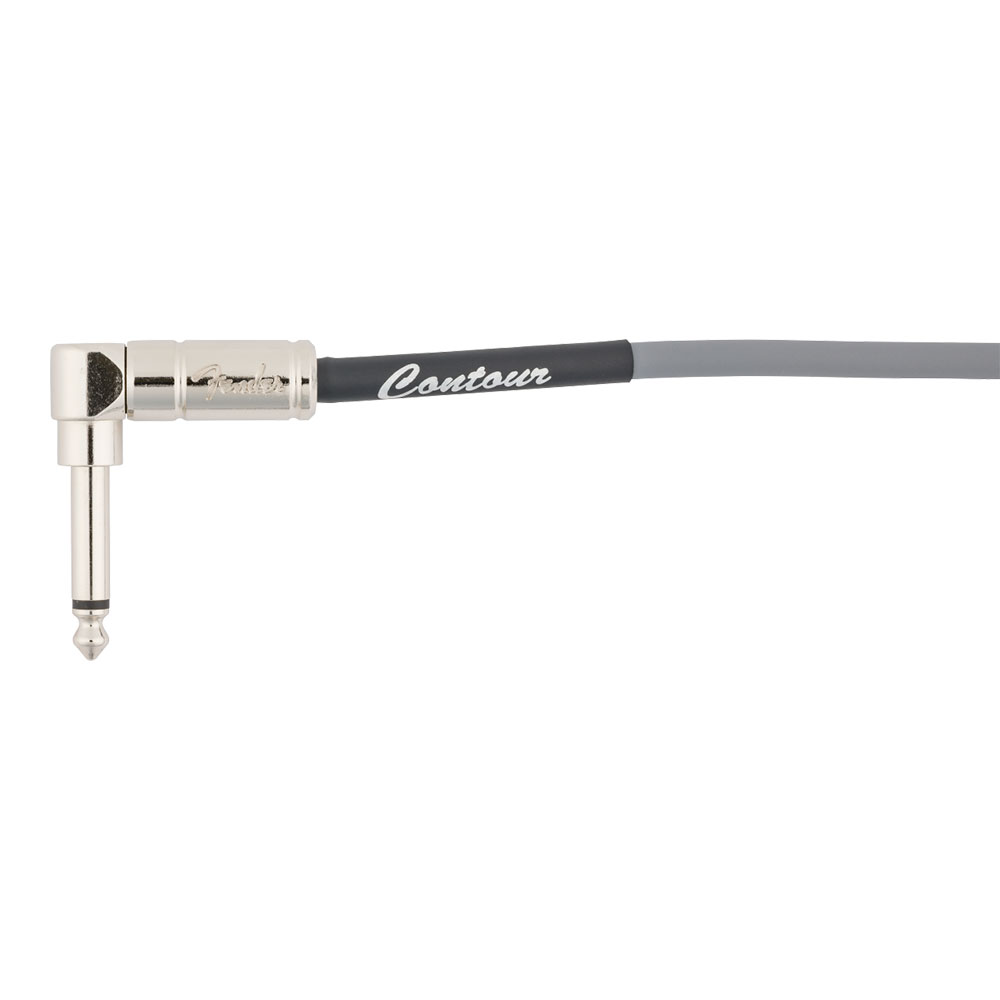 Fender フェンダー Contour 30ft（約9m） Coiled Cable Inca Silver カールコード ギターケーブル L型プラグ