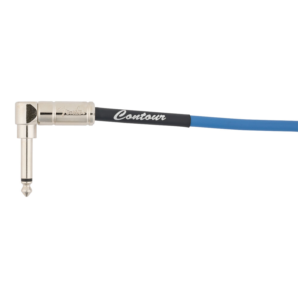 Fender フェンダー Contour 30ft(約9m) Coiled Cable Lake Placid Blue カールコード ギターケーブル L型プラグ