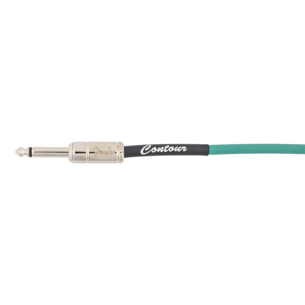 Fender フェンダー Contour 30ft（約9m） Coiled Cable Sherwood Green カールコード ギターケーブル ストレートプラグ