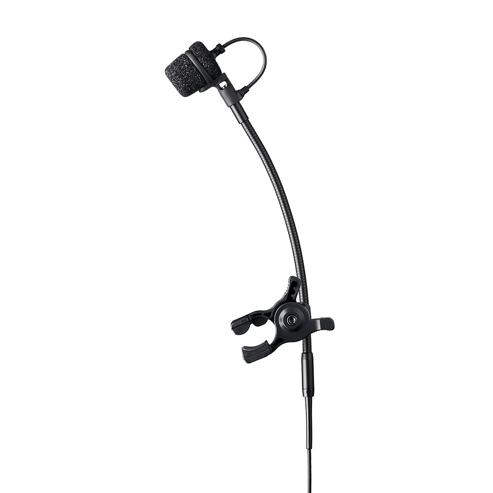 AUDIO-TECHNICA オーディオテクニカ ATM355VFcH 楽器収音用小型コンデンサーマイク ワイヤレス専用モデル AT8491Fフルートマウント装着時