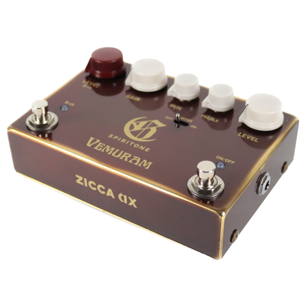 VEMURAM ベムラム SPIRITONE Char Signature オーバードライブ ギターエフェクター 本体画像 斜め 