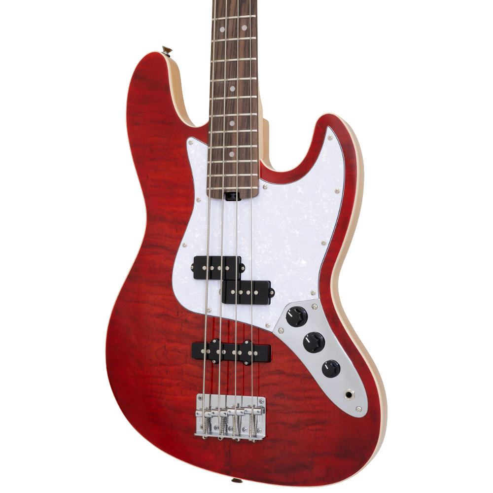 AriaProII STB-AE200 SR Aria Evergreen エレキベース トップ