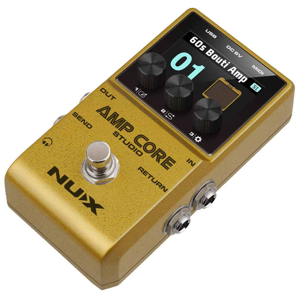NUX ニューエックス Amp Core Studio アンプモデラー & IRペダル ギターエフェクター 右サイド