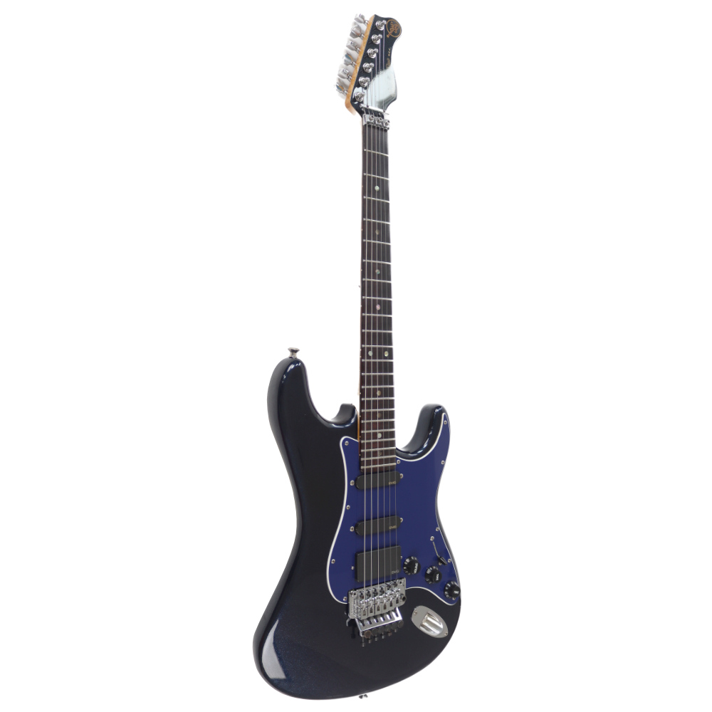 【中古】 エレキギター Valley Arts Custom Pro USA ST Style EMG SSH Sparkle Blue バレーアーツ カスタムプロ 本体画像 横