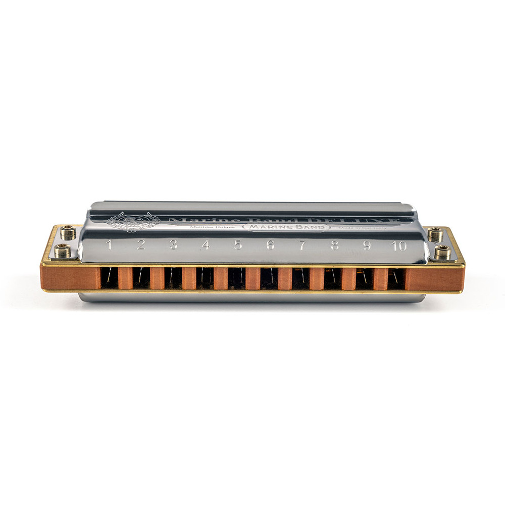 HOHNER ホーナー Marine Band Deluxe 2005P F 10ホールハーモニカ ブルースハープ フロント画像