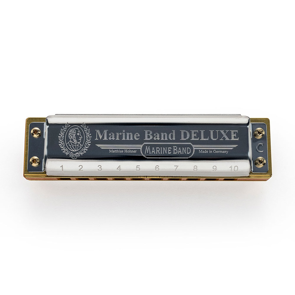 HOHNER ホーナー Marine Band Deluxe 2005P D♭ 10ホールハーモニカ ブルースハープ トップ画像