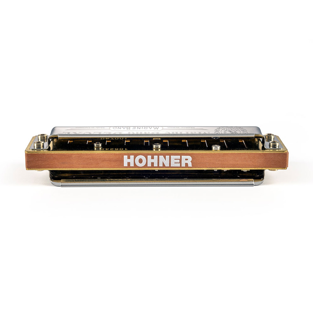 HOHNER ホーナー Marine Band Deluxe 2005P E♭ 10ホールハーモニカ ブルースハープ リア画像