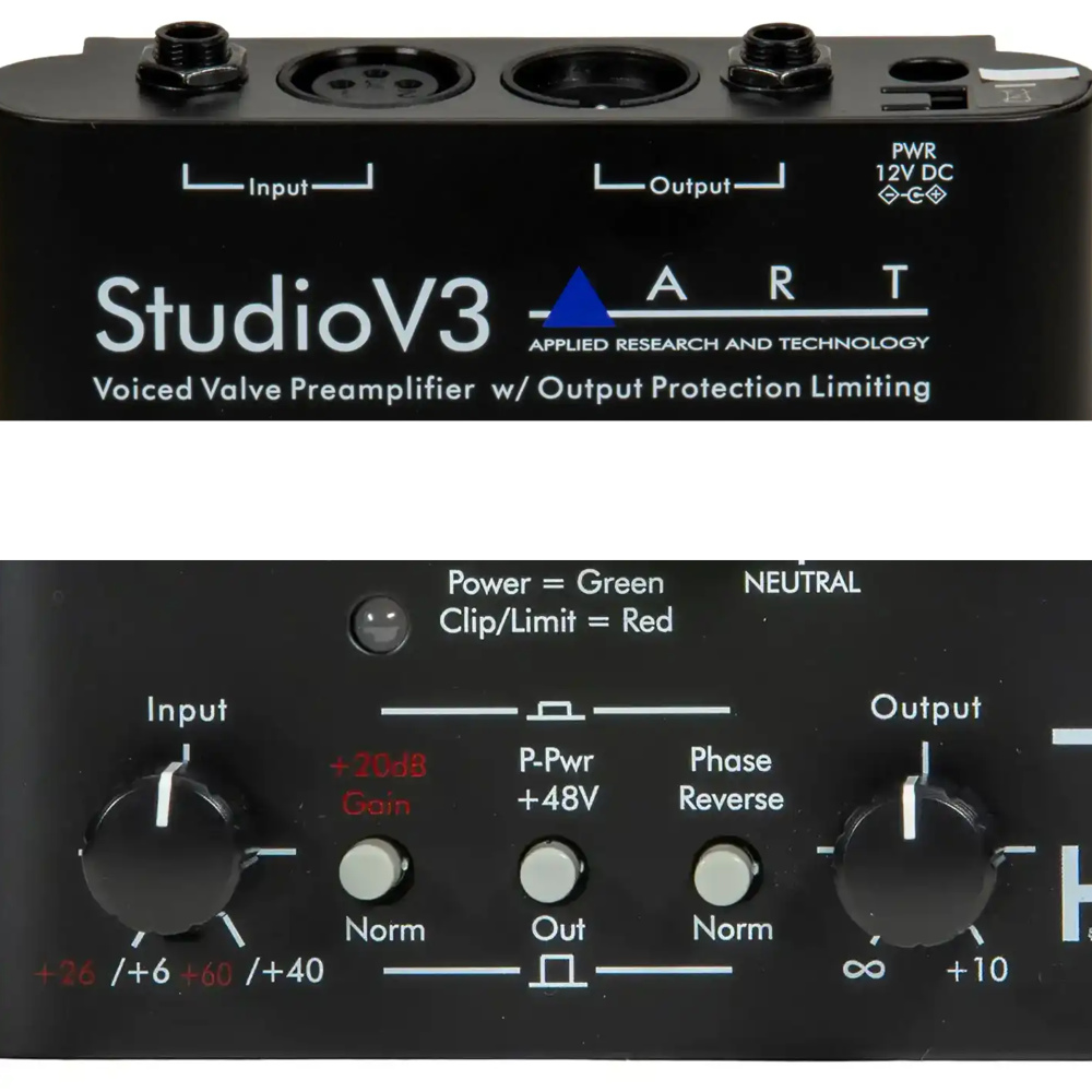 ART エーアールティー Tube MP Studio V3 U チューブマイクプリアンプ 側面