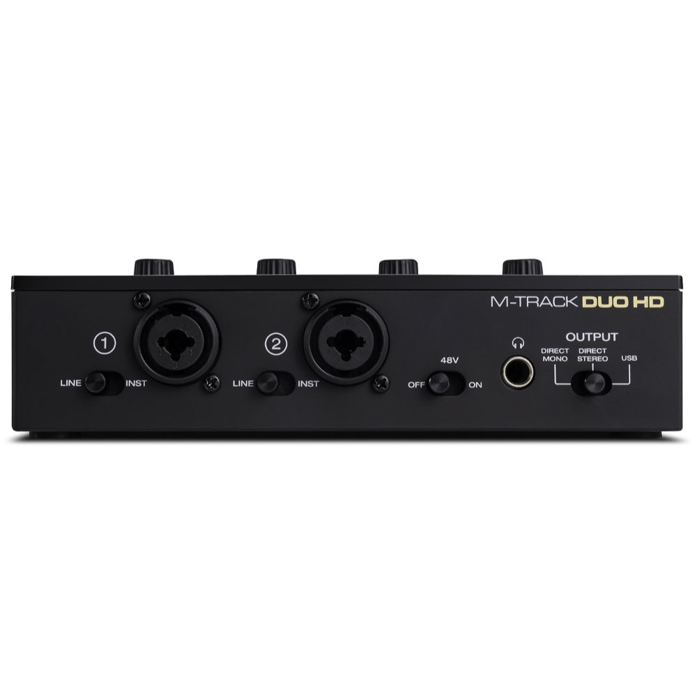 M-AUDIO エムオーディオ M-Track Duo HD Producer Pack 2in/2out USB-C オーディオインターフェイス 入力端子側