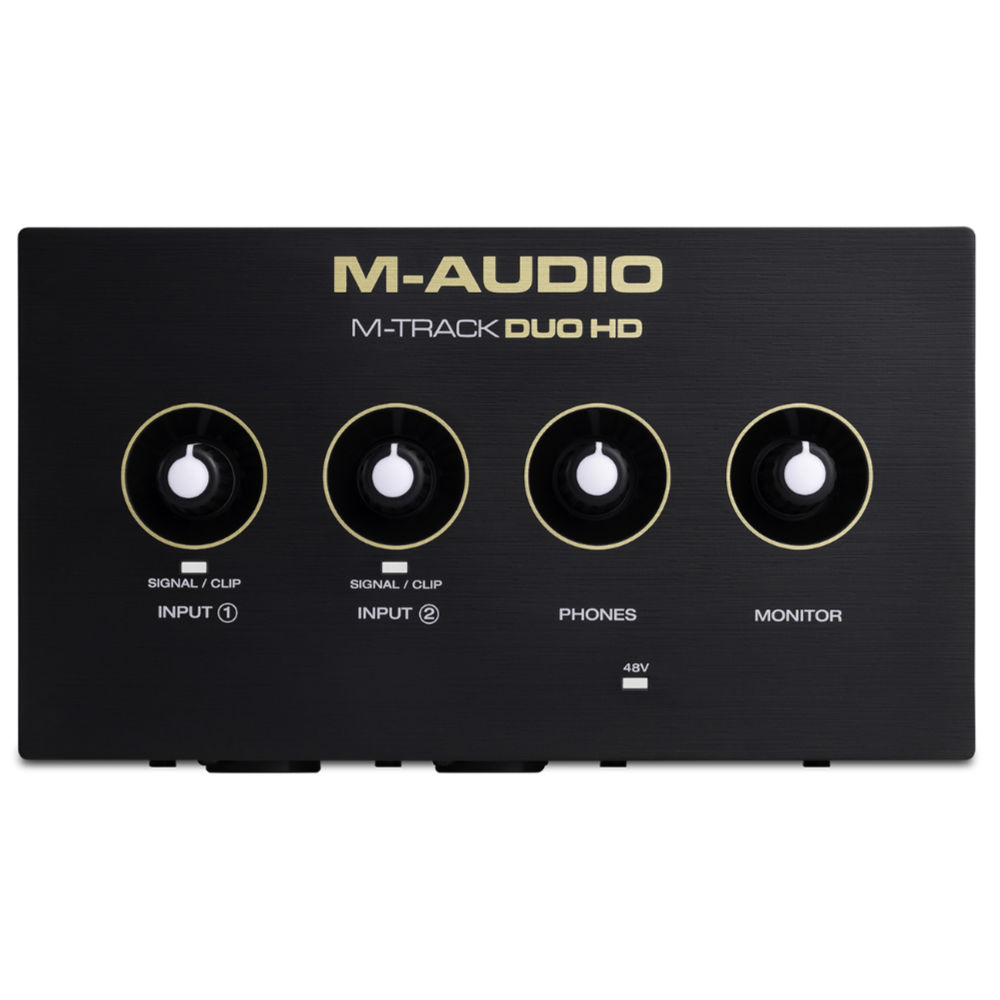M-AUDIO エムオーディオ M-Track Duo HD Producer Pack 2in/2out USB-C オーディオインターフェイス フロント