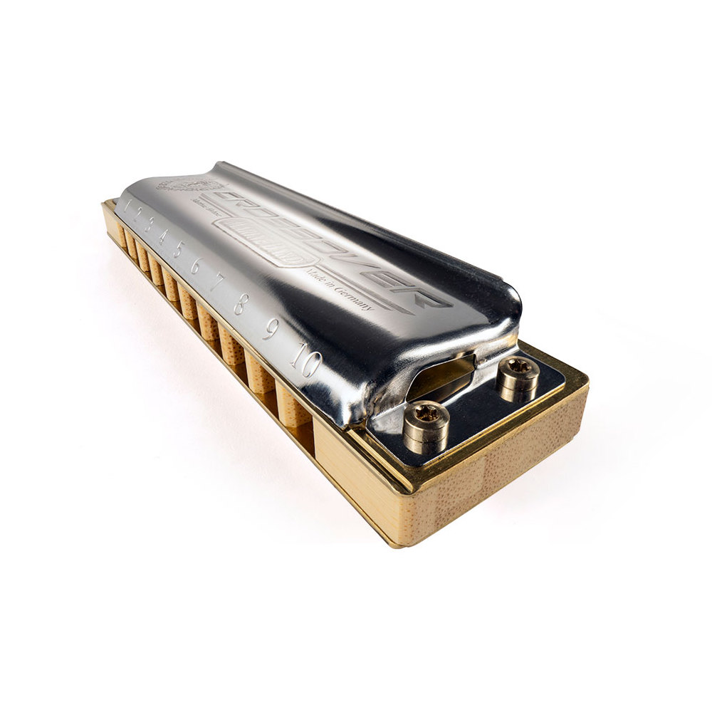 HOHNER ホーナー Marine Band Crossover 2009P High-G 10ホールハーモニカ ブルースハープ 斜めアングル画像