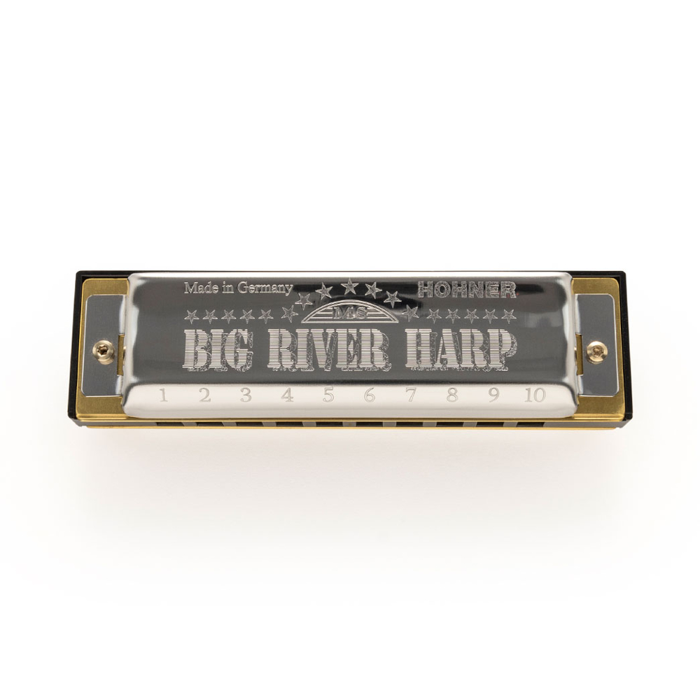 HOHNER ホーナー Big River Harp MS SERIES 590/20P G 10ホールハーモニカ ブルースハープ 天板