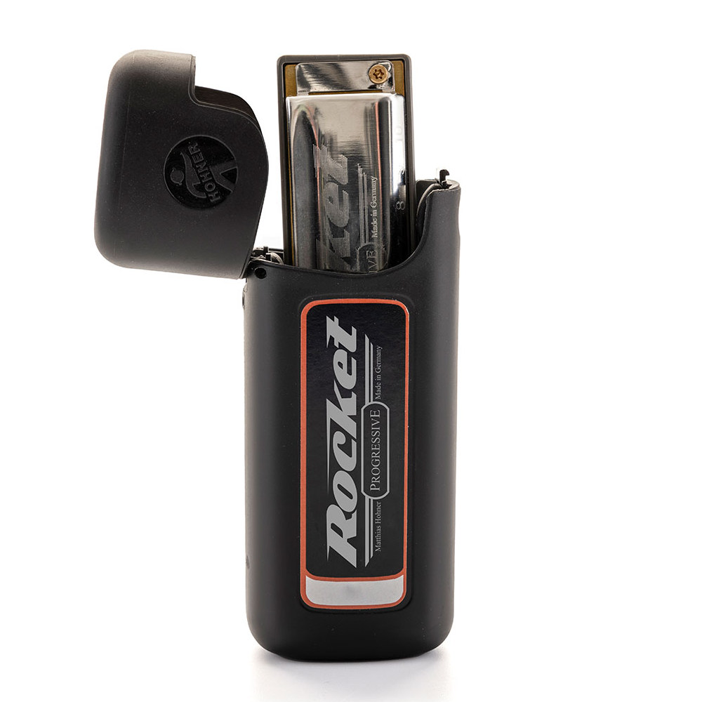 HOHNER ホーナー Rocket 2013/20P D♭ 10ホールハーモニカ ブルースハープ 付属ケース使用例画像