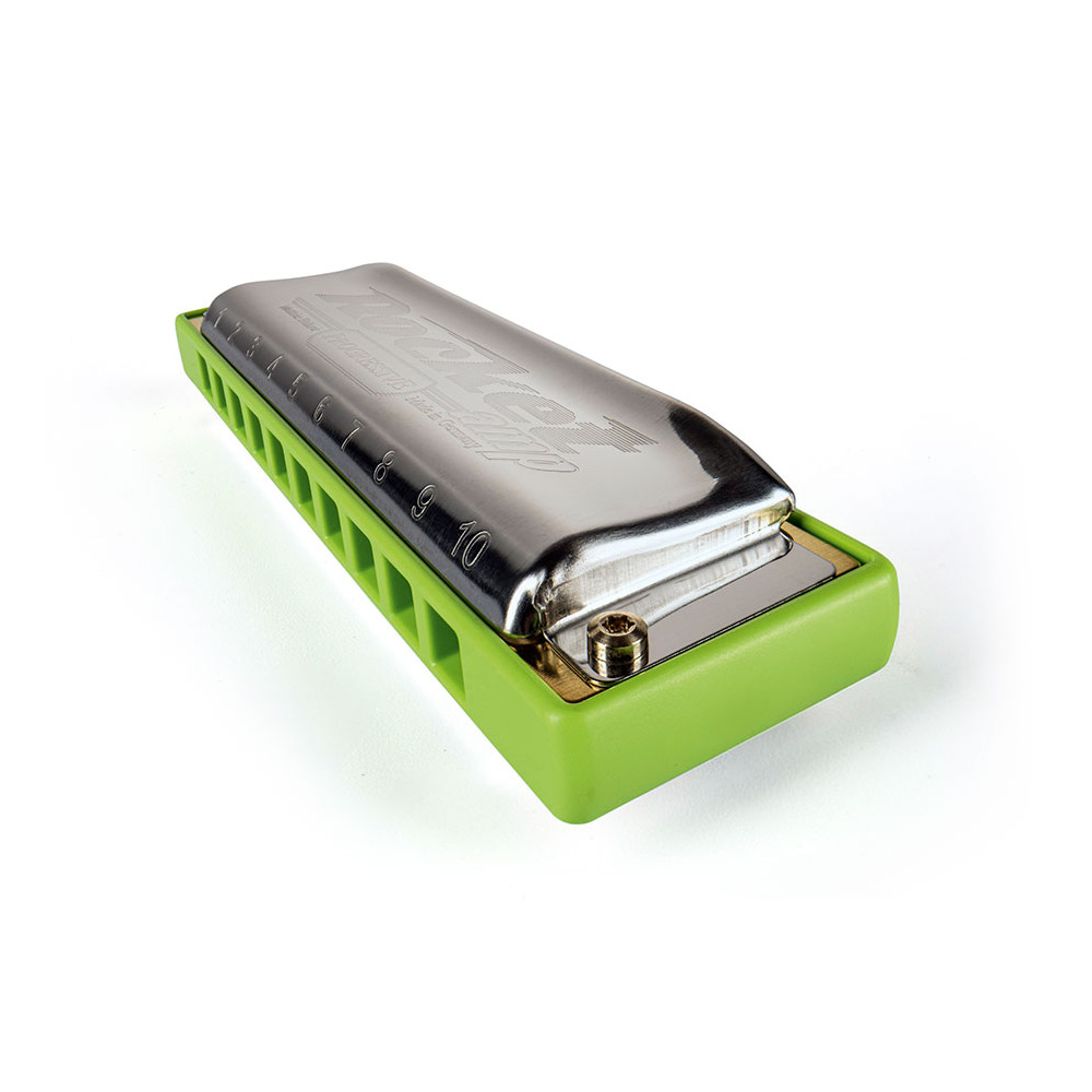 HOHNER ホーナー Rocket Amp 2015/20P A 10ホールハーモニカ ブルースハープ 斜めアングル画像