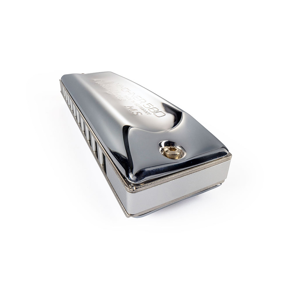 HOHNER ホーナー Meister Klasse 580/20P D 10ホールハーモニカ ブルースハープ 斜めアングル画像