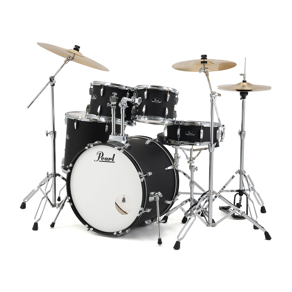 Pearl パール RS525SCWN/CN #752 Matt Asphalt Black Roadshow スタンダードサイズ ドラムセット 全体